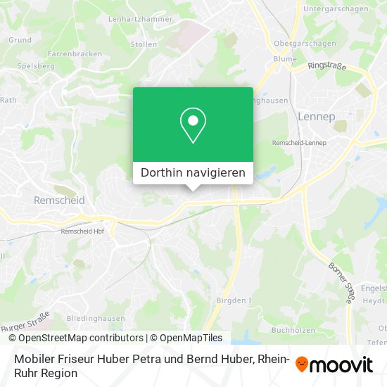 Mobiler Friseur Huber Petra und Bernd Huber Karte