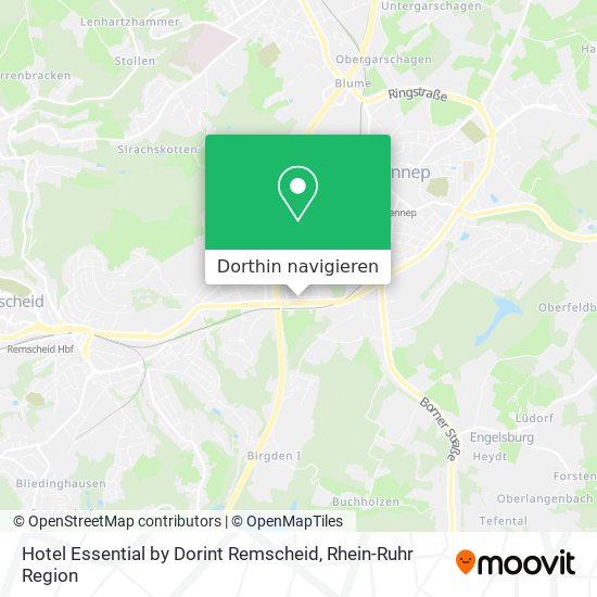 Hotel Essential by Dorint Remscheid Karte