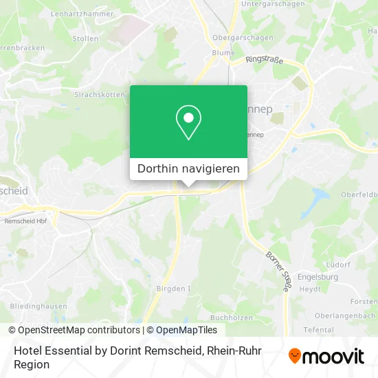 Hotel Essential by Dorint Remscheid Karte