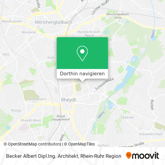 Becker Albert Dipl.Ing. Architekt Karte