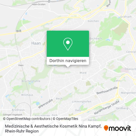 Medizinische & Aesthetische Kosmetik Nina Kampf Karte