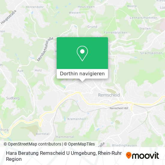 Hara Beratung Remscheid U Umgebung Karte