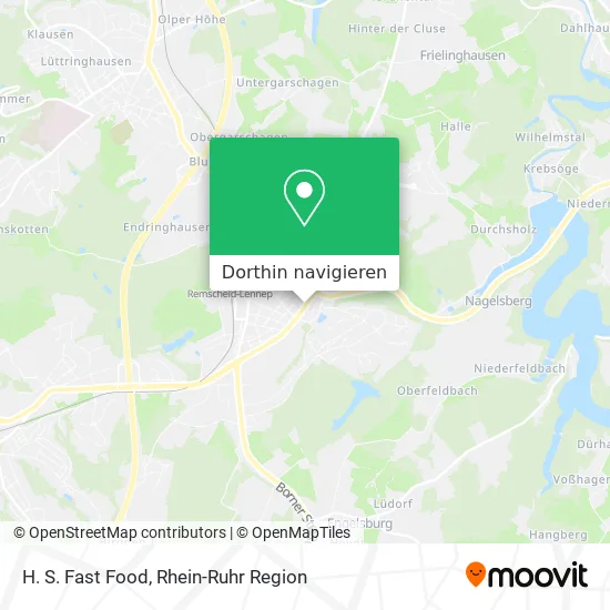 H. S. Fast Food Karte