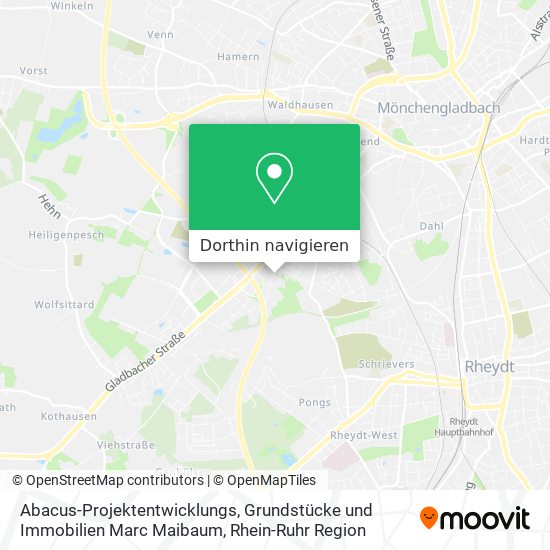 Abacus-Projektentwicklungs, Grundstücke und Immobilien Marc Maibaum Karte