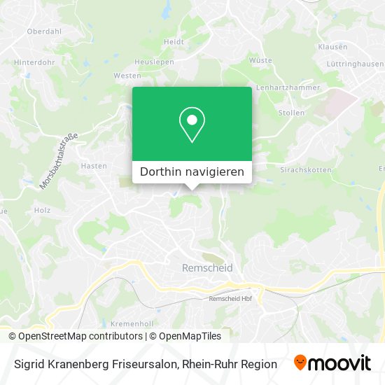 Sigrid Kranenberg Friseursalon Karte