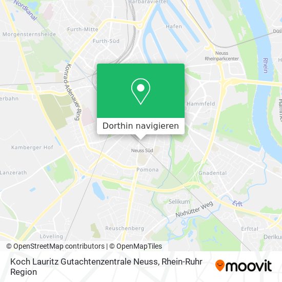 Koch Lauritz Gutachtenzentrale Neuss Karte