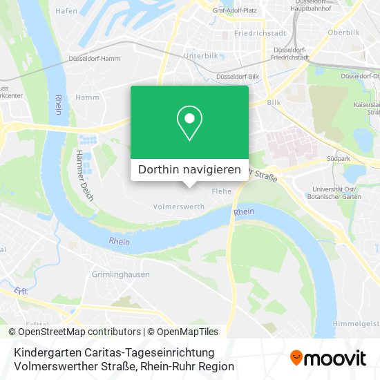 Kindergarten Caritas-Tageseinrichtung Volmerswerther Straße Karte