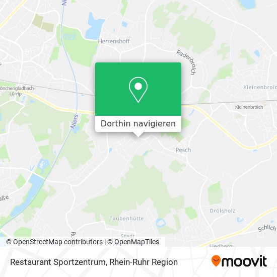 Restaurant Sportzentrum Karte