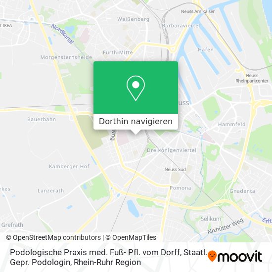 Podologische Praxis med. Fuß- Pfl. vom Dorff, Staatl. Gepr. Podologin Karte