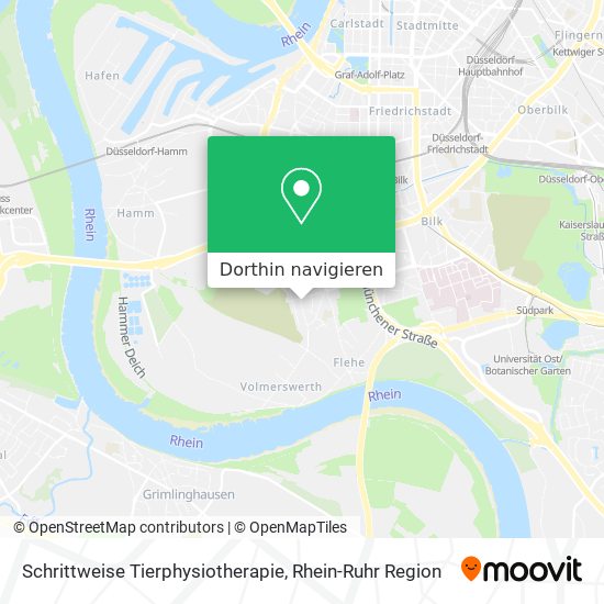 Schrittweise Tierphysiotherapie Karte