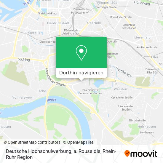 Deutsche Hochschulwerbung, a. Roussidis Karte