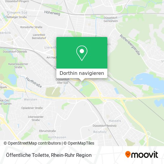Öffentliche Toilette Karte