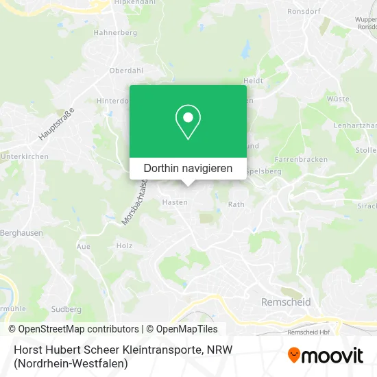 Horst Hubert Scheer Kleintransporte Karte