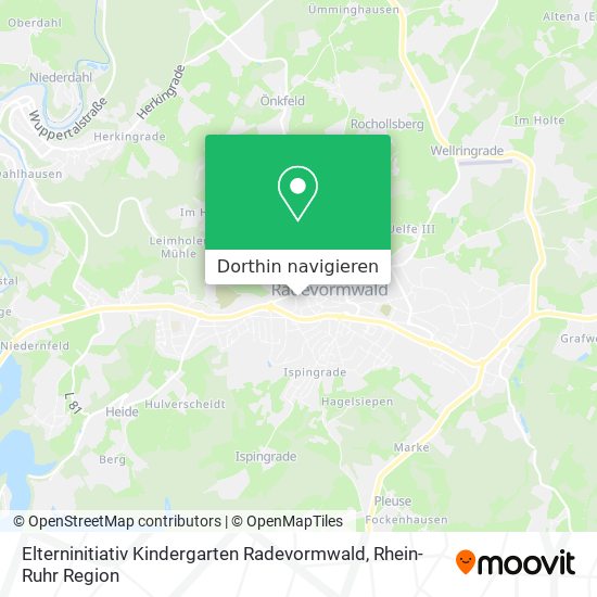 Elterninitiativ Kindergarten Radevormwald Karte
