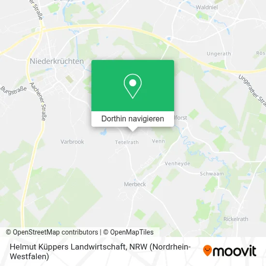 Helmut Küppers Landwirtschaft Karte