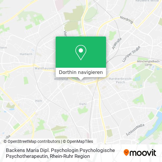 Backens Maria Dipl. Psychologin Psychologische Psychotherapeutin Karte