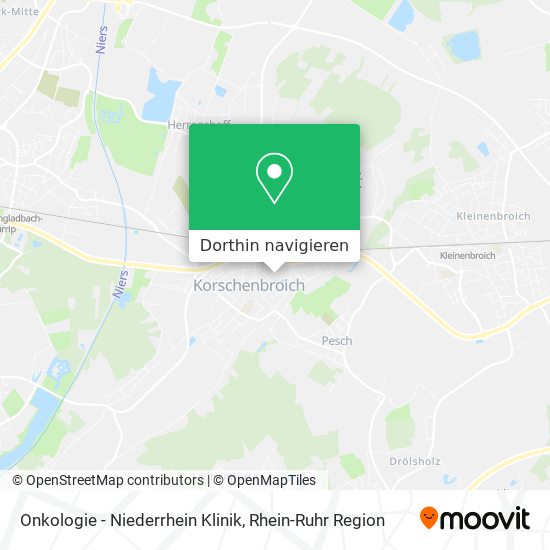 Onkologie - Niederrhein Klinik Karte