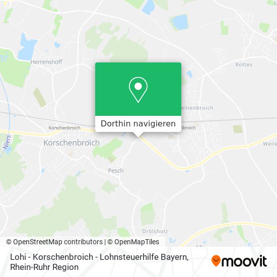 Lohi - Korschenbroich - Lohnsteuerhilfe Bayern Karte