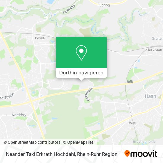 Neander Taxi Erkrath Hochdahl Karte