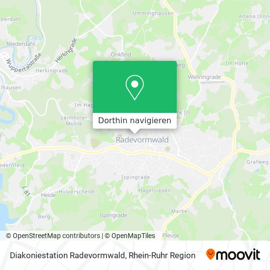 Diakoniestation Radevormwald Karte