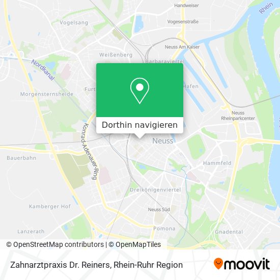Zahnarztpraxis Dr. Reiners Karte