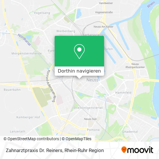 Zahnarztpraxis Dr. Reiners Karte