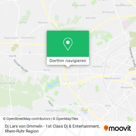 Dj Lars von Ommeln - 1st Class Dj & Entertainment Karte
