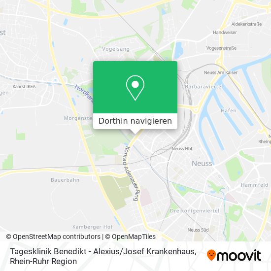 Tagesklinik Benedikt - Alexius / Josef Krankenhaus Karte