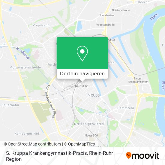 S. Kruppa Krankengymnastik-Praxis Karte