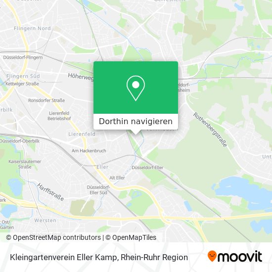 Kleingartenverein Eller Kamp Karte