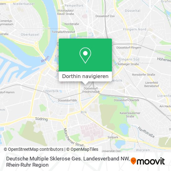 Deutsche Multiple Sklerose Ges. Landesverband NW Karte