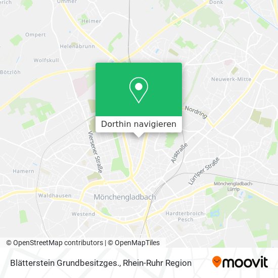 Blätterstein Grundbesitzges. Karte
