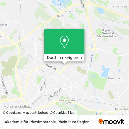 Akademie für Physiotherapie Karte