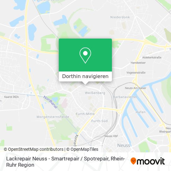 Lackrepair Neuss - Smartrepair / Spotrepair Karte