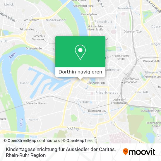 Kindertageseinrichtung für Aussiedler der Caritas Karte