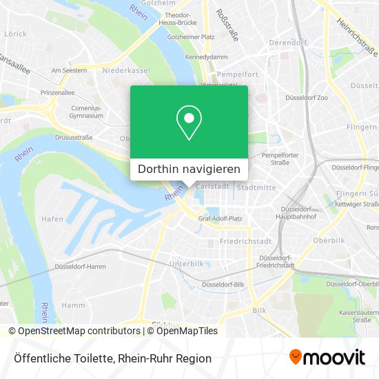 Öffentliche Toilette Karte