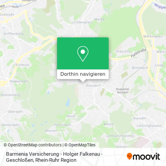 Barmenia Versicherung - Holger Falkenau - Geschloßen Karte