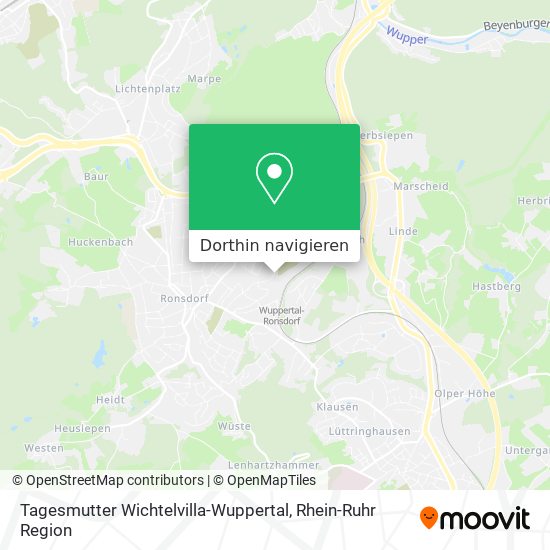 Tagesmutter Wichtelvilla-Wuppertal Karte