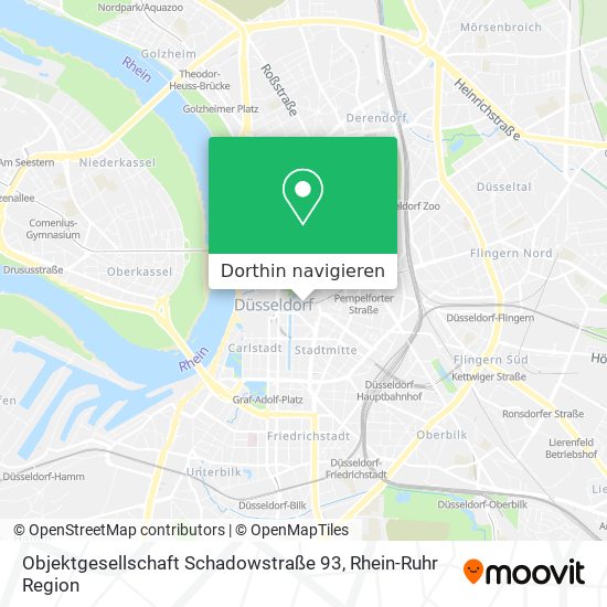 Objektgesellschaft Schadowstraße 93 Karte