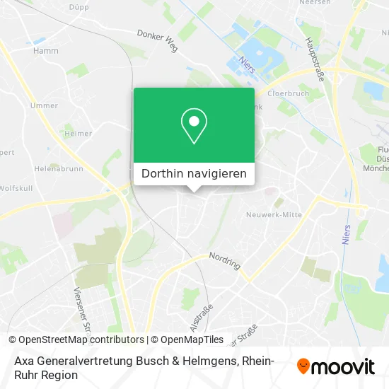 Axa Generalvertretung Busch & Helmgens Karte