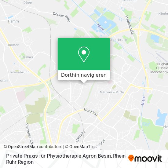 Private Praxis für Physiotherapie Agron Besiri Karte