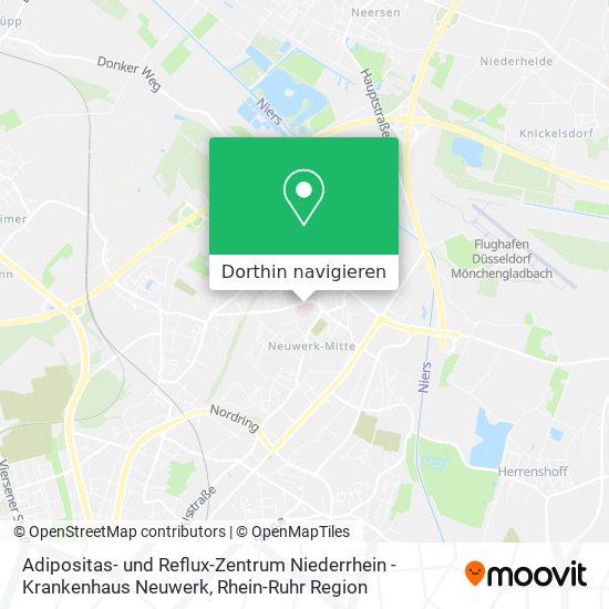 Adipositas- und Reflux-Zentrum Niederrhein - Krankenhaus Neuwerk Karte