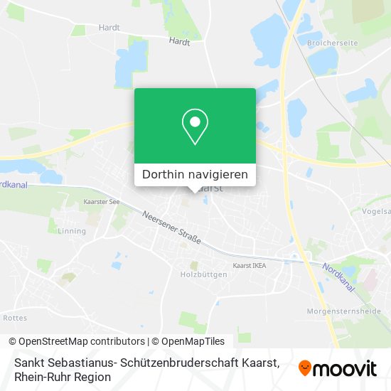 Sankt Sebastianus- Schützenbruderschaft Kaarst Karte