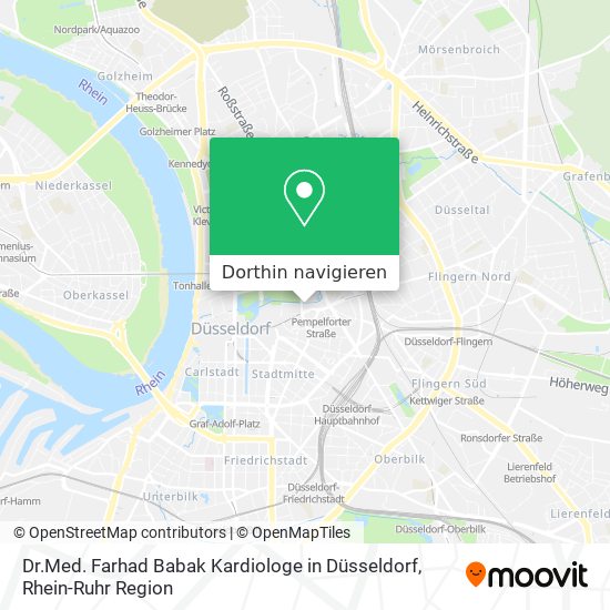 Dr.Med. Farhad Babak Kardiologe in Düsseldorf Karte