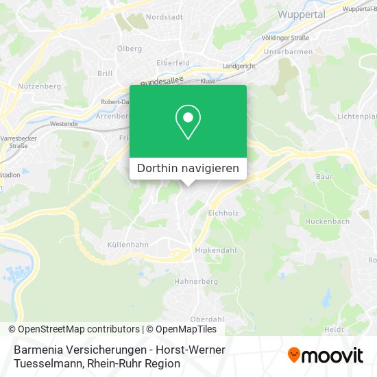 Barmenia Versicherungen - Horst-Werner Tuesselmann Karte