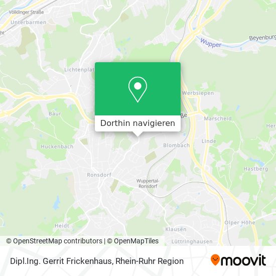 Dipl.Ing. Gerrit Frickenhaus Karte