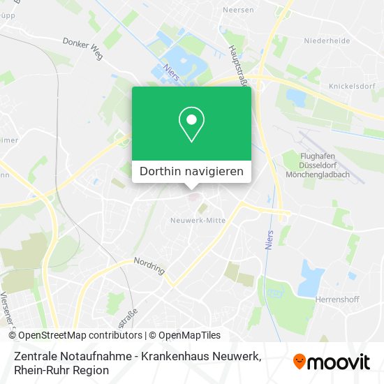 Zentrale Notaufnahme - Krankenhaus Neuwerk Karte