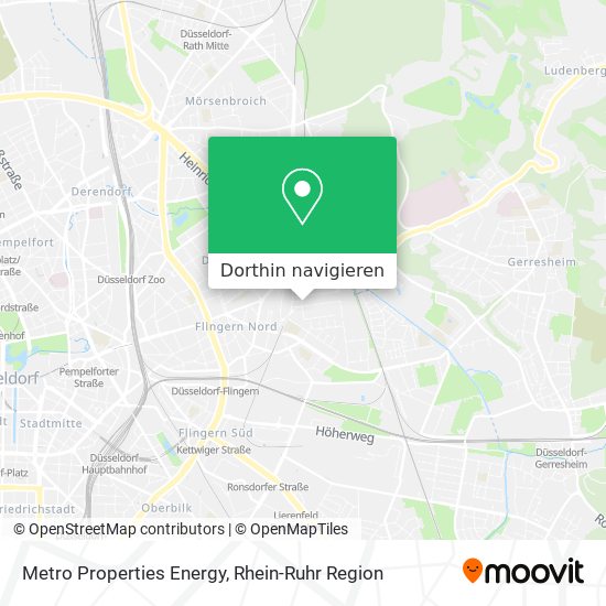 Metro Properties Energy Karte