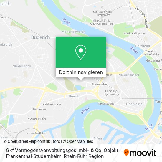 Gkf Vermögensverwaltungsges. mbH & Co. Objekt Frankenthal-Studernheim Karte
