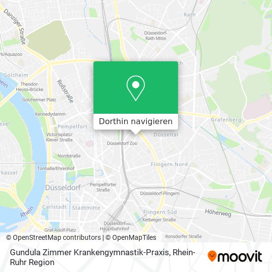 Gundula Zimmer Krankengymnastik-Praxis Karte